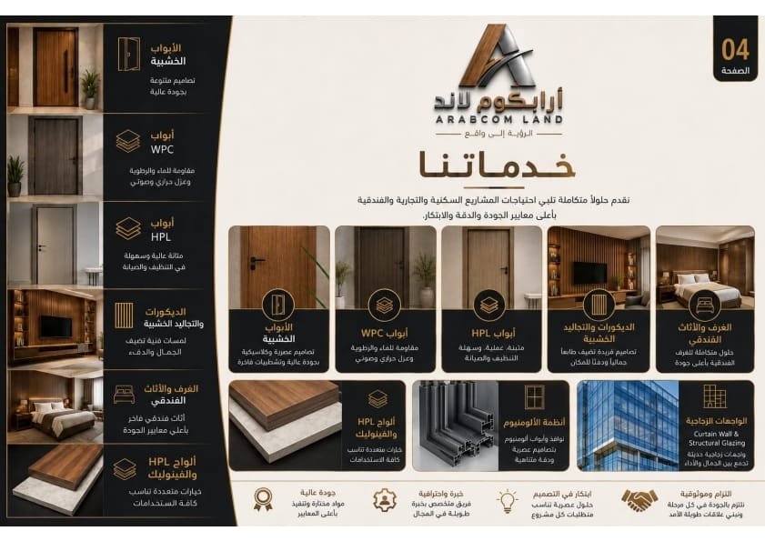 خدمات التشطيبات والديكور فى السعودية من أرابكوم لاند